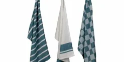 Theedoek Blauw Set van 3
