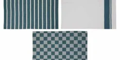 Theedoek Blauw Set van 3