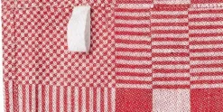 Theedoek Rood Set van 6