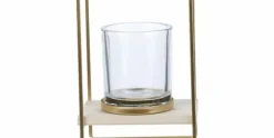 Theelichthouder Cube Goud