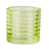 Theelichthouder Fluo groen D6xH6 cm
