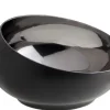 Theelichthouder Rond & Schuin Zwart 20 cm