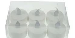 Theelicht LED Wit - Set van 6 stuks