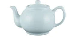 Theepot 1.1L Glanzend 6-Kops Pastelblauw
