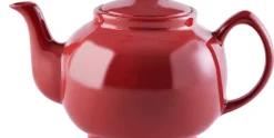 Theepot 1.5L Glanzend 10-Kops Rood