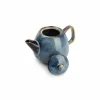 Theeset pot 80 cl met 4 kopjes Nova Blue