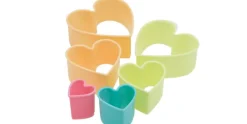 Uitsteekvormpjes set van 6 stuks Hart Dotz
