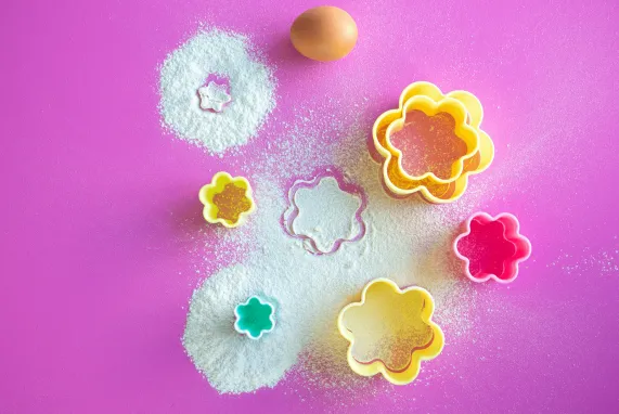 Uitsteekvormpjes set van 6 stuks Bloem Dotz