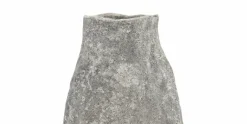 Vaas 33,5 cm antraciet Cave