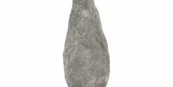 Vaas 33,5 cm antraciet Cave