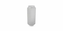 Vaas 15 x 29 cm Matte White Ribble