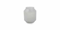 Vaas 15 x 18 cm Matte White Ribble