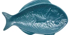 Visschaal 28 cm Petrolblauw