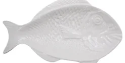 Visschaal 28 cm Wit