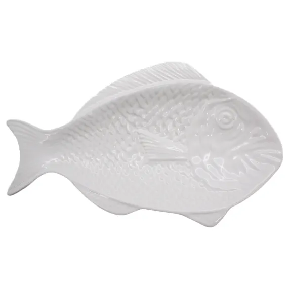 Visschaal 28 cm Wit