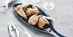 Visschaal 40 cm x 14 cm Blauw