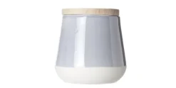 Voorraadpot met houten deksel 12 cm Luna