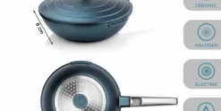 Wokpan 28 cm Blauw Performance Series Inductie Westinghouse