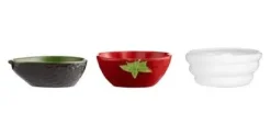 World Foods Set van 3 Fayita Dip Kommetjes